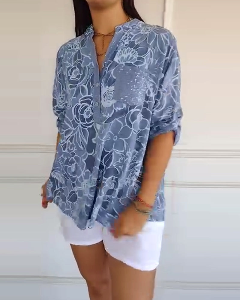 Edda | Elegant Floral Blouse