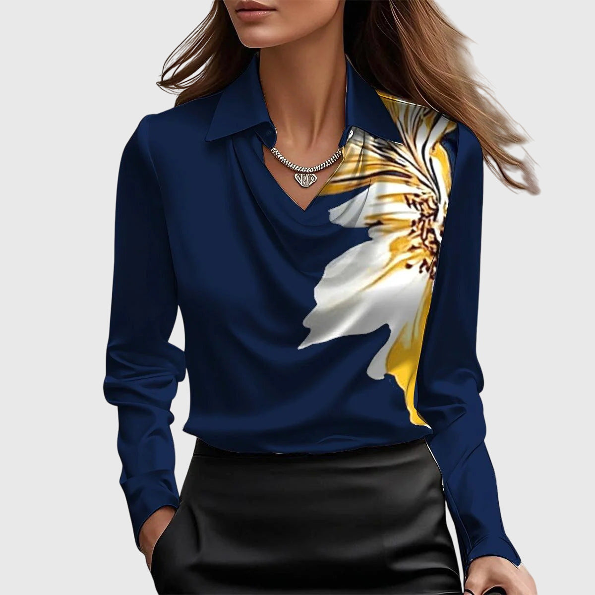 Elanora – Elegant Shiny Blouse
