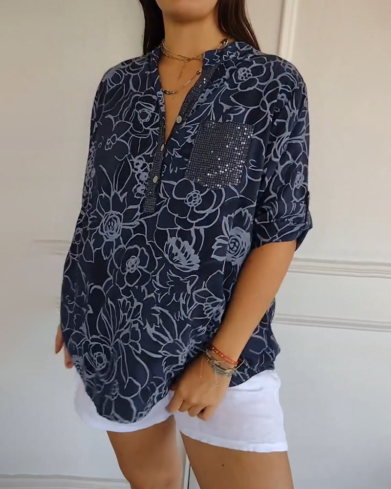 Edda | Elegant Floral Blouse