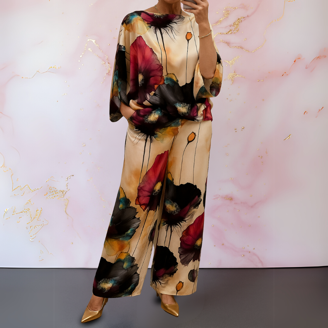 Zafira | Flowing Floral Two-Piece Set