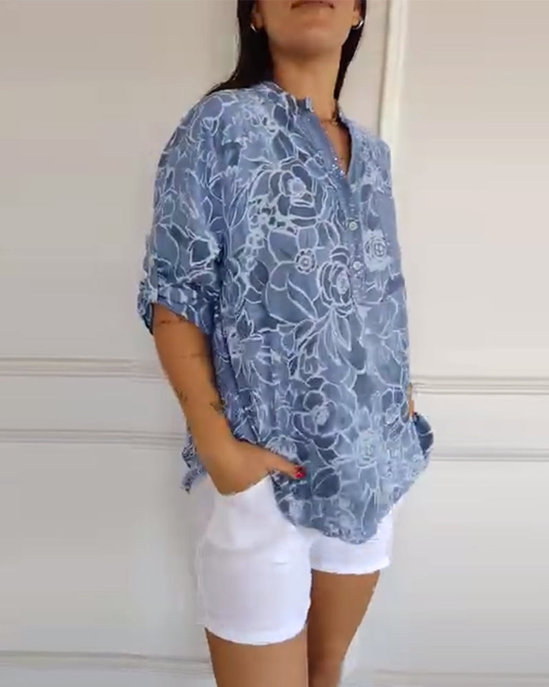 Edda | Elegant Floral Blouse