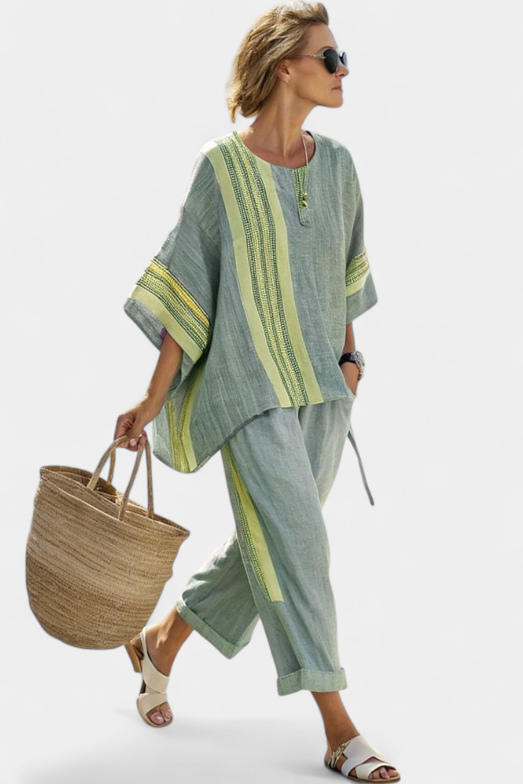 Sienna – set with stripe detail