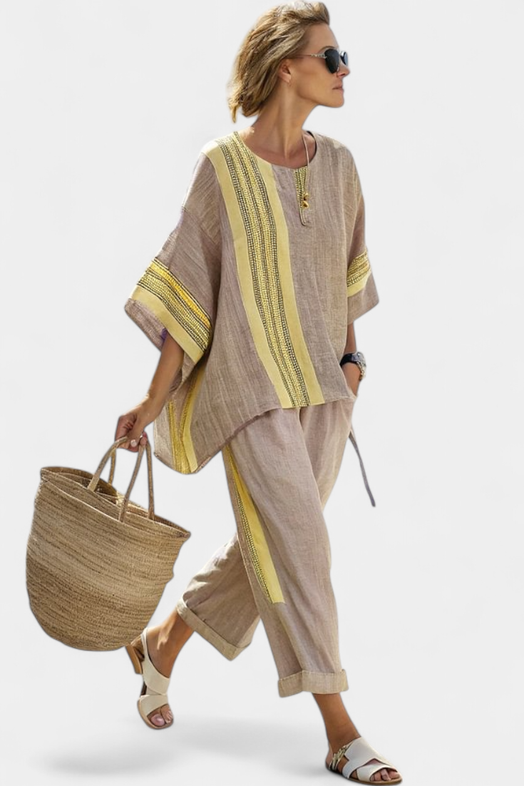 Sienna – set with stripe detail