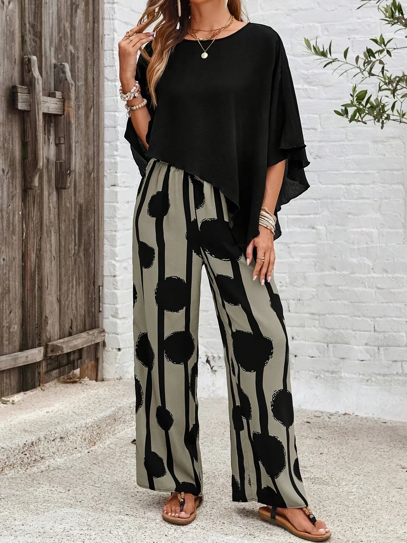 Lexa | Comfortable Elastic Waist Two-Piece Set