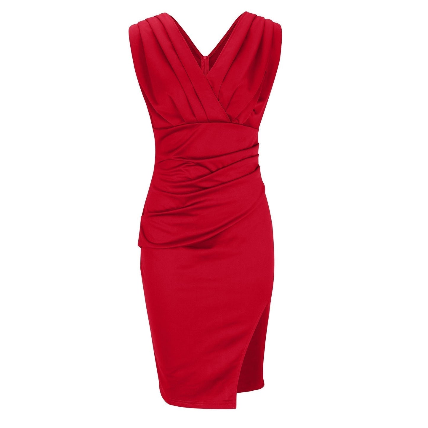 Raya | V-Neck Slit Dress