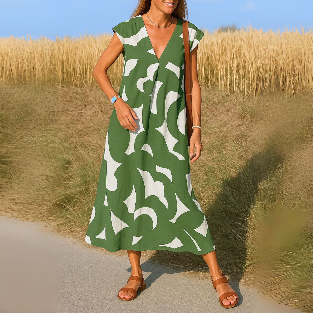 Kaelen | Timeless V-Neck Midi
