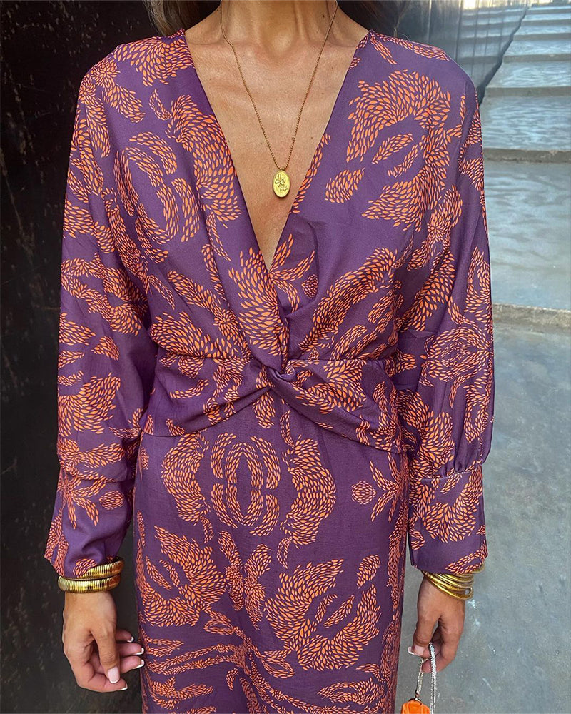 Calista | Boho Chic Midi Dress