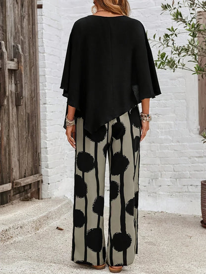 Lexa |  Comfortable Elastic Waist Two-Piece Set