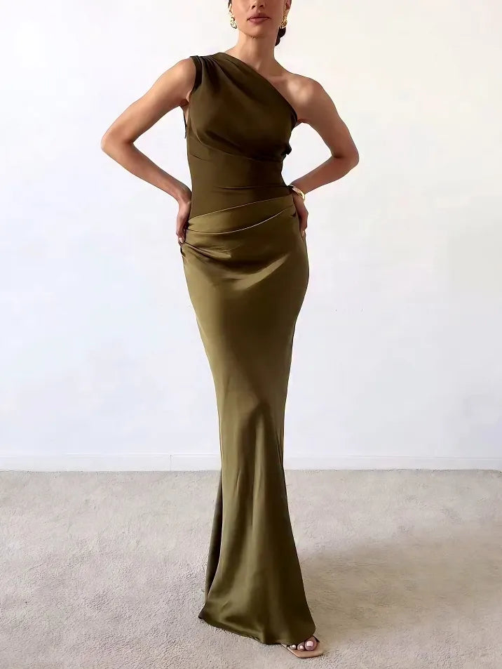 Savannah | Elegant One-Shoulder Maxi Dress