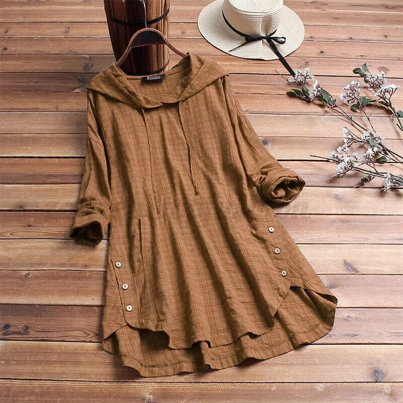 Kaia | Casual Tunic Dress with Hood