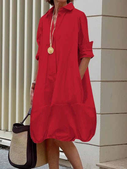 Senna | Modern Relaxed Shirt Dress