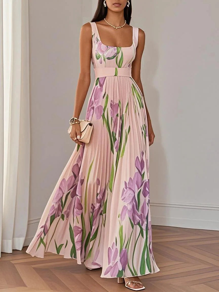 Mirrin | Flowing Floral Maxi Dress