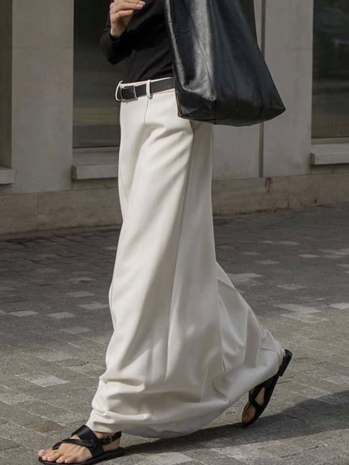 Elise | Stylish H-Line Solid Color Skirts Bottoms