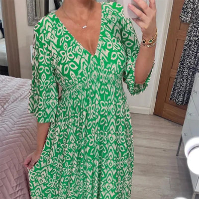 Sofia | Bold Boho Print Dress