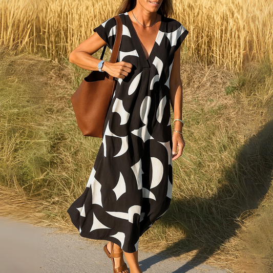 Kaelen | Timeless V-Neck Midi