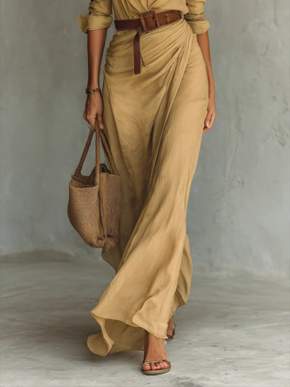Sahara | Belted Maxi Dress