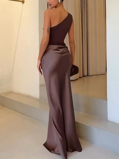 Savannah | Elegant One-Shoulder Maxi Dress