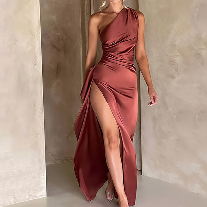 Scarlett | One-Shoulder Maxi Dress with Split