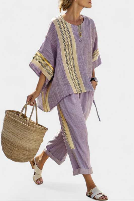 Sienna – set with stripe detail