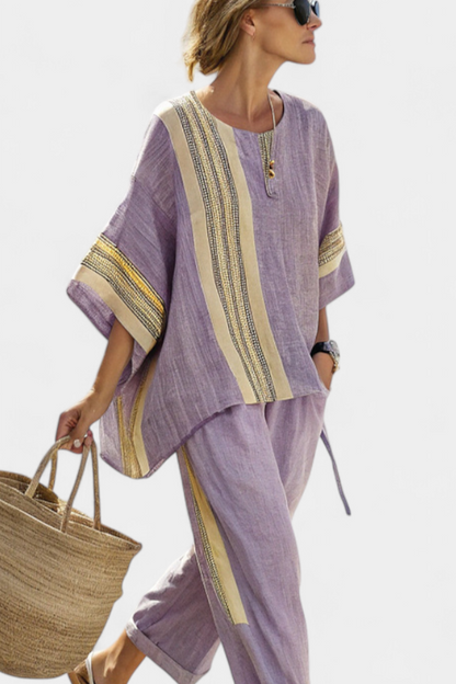 Sienna – set with stripe detail