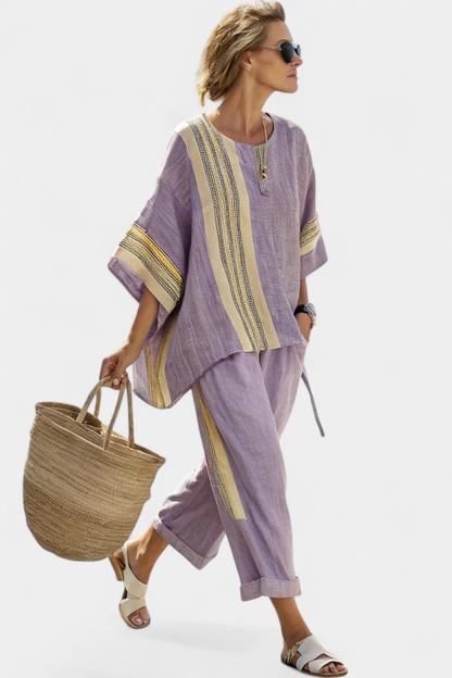 Sienna – set with stripe detail