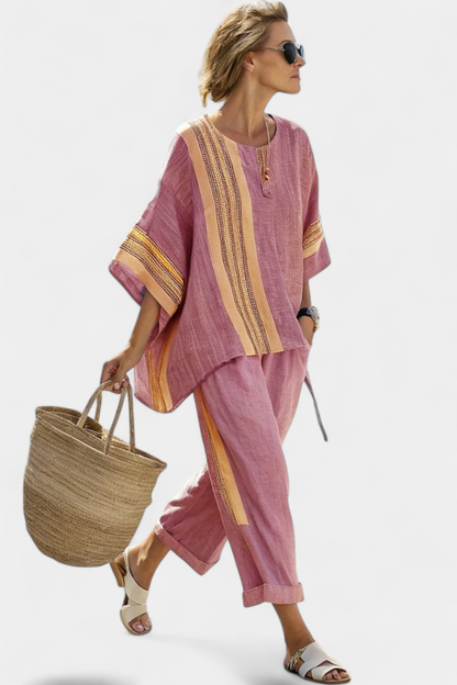Sienna – set with stripe detail