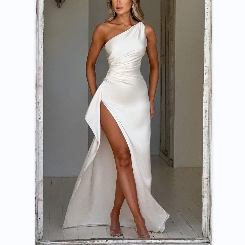 Scarlett | One-Shoulder Maxi Dress with Split