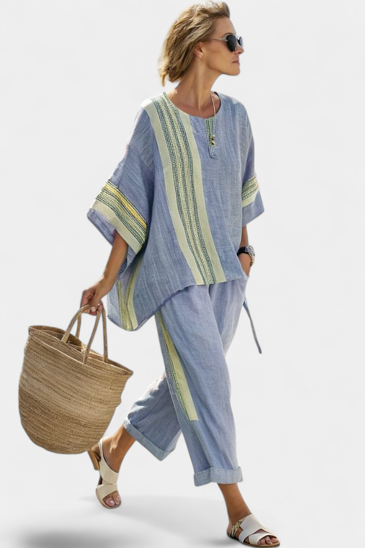 Sienna – set with stripe detail