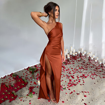 Scarlett | One-Shoulder Maxi Dress with Split