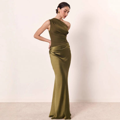 Savannah | Elegant One-Shoulder Maxi Dress