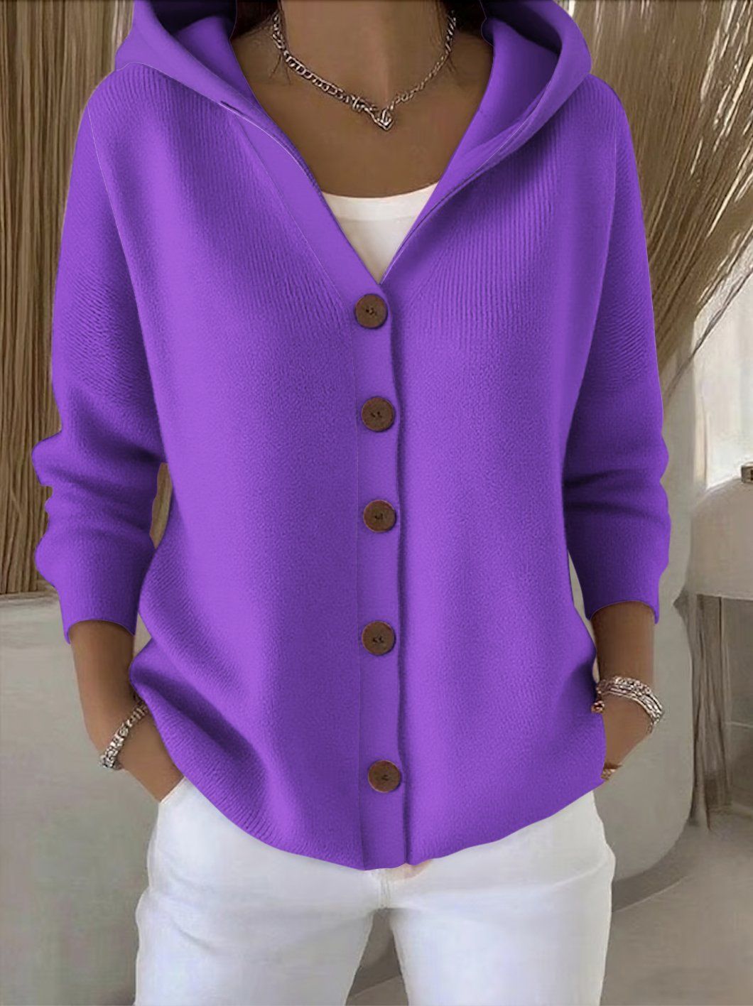 Flora | Relaxed Long Sleeve Cardigan