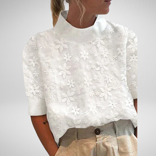 Clara | Chic Embroidered Blouse