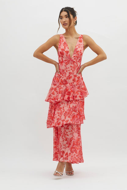 Valentina | Bloom Shift Midi Dress