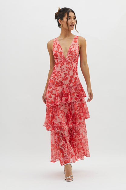 Valentina | Bloom Shift Midi Dress