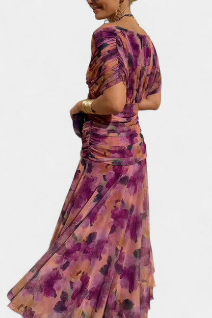 Angela | Long Dress with V-Neckline