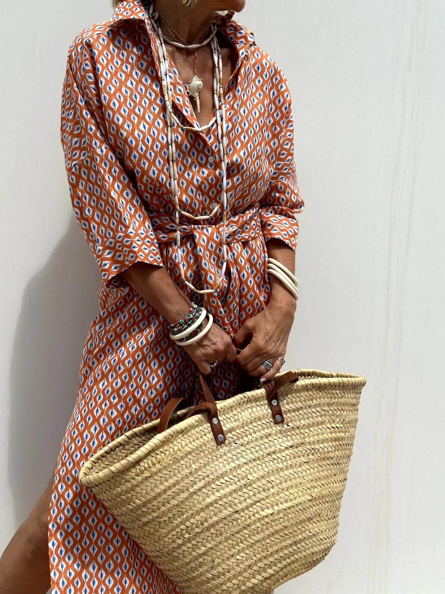 Tess – Elegant Striped Shirt Dress