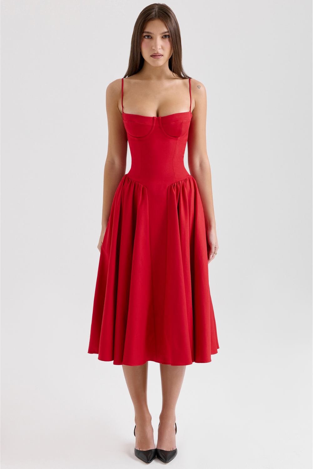 Lilly | Corset Midi Dress