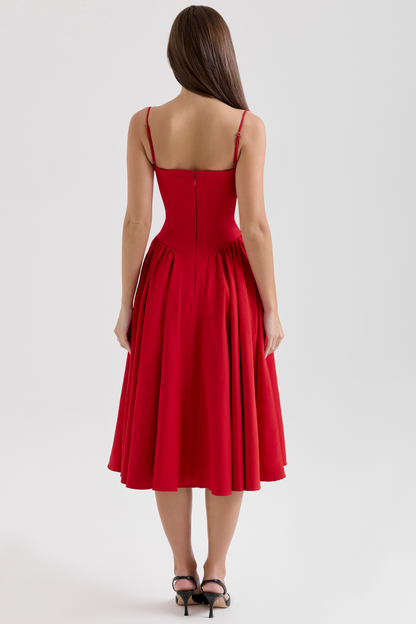 Lilly | Corset Midi Dress