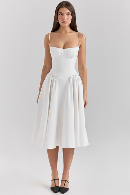 Lilly | Corset Midi Dress