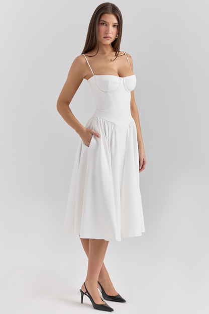 Lilly | Corset Midi Dress