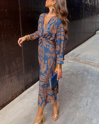 Calista | Boho Chic Midi Dress