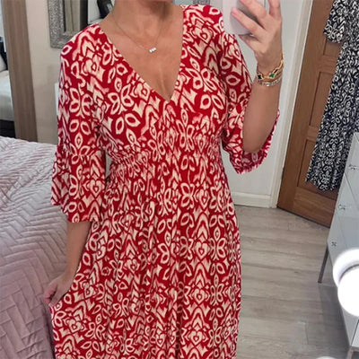Sofia | Bold Boho Print Dress