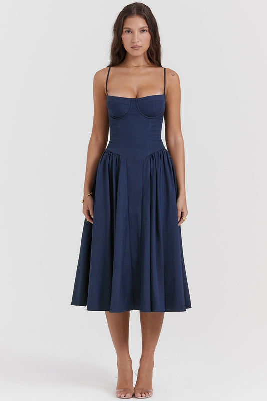 Lilly | Corset Midi Dress