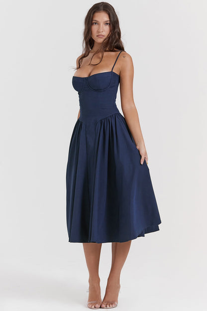 Lilly | Corset Midi Dress