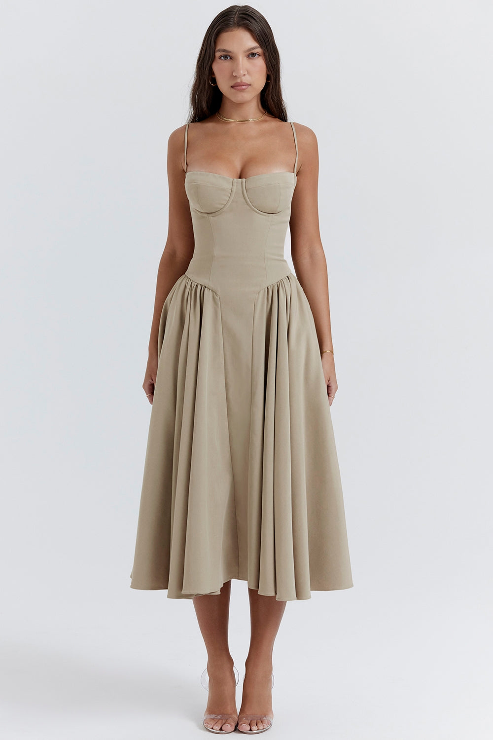 Lilly | Corset Midi Dress