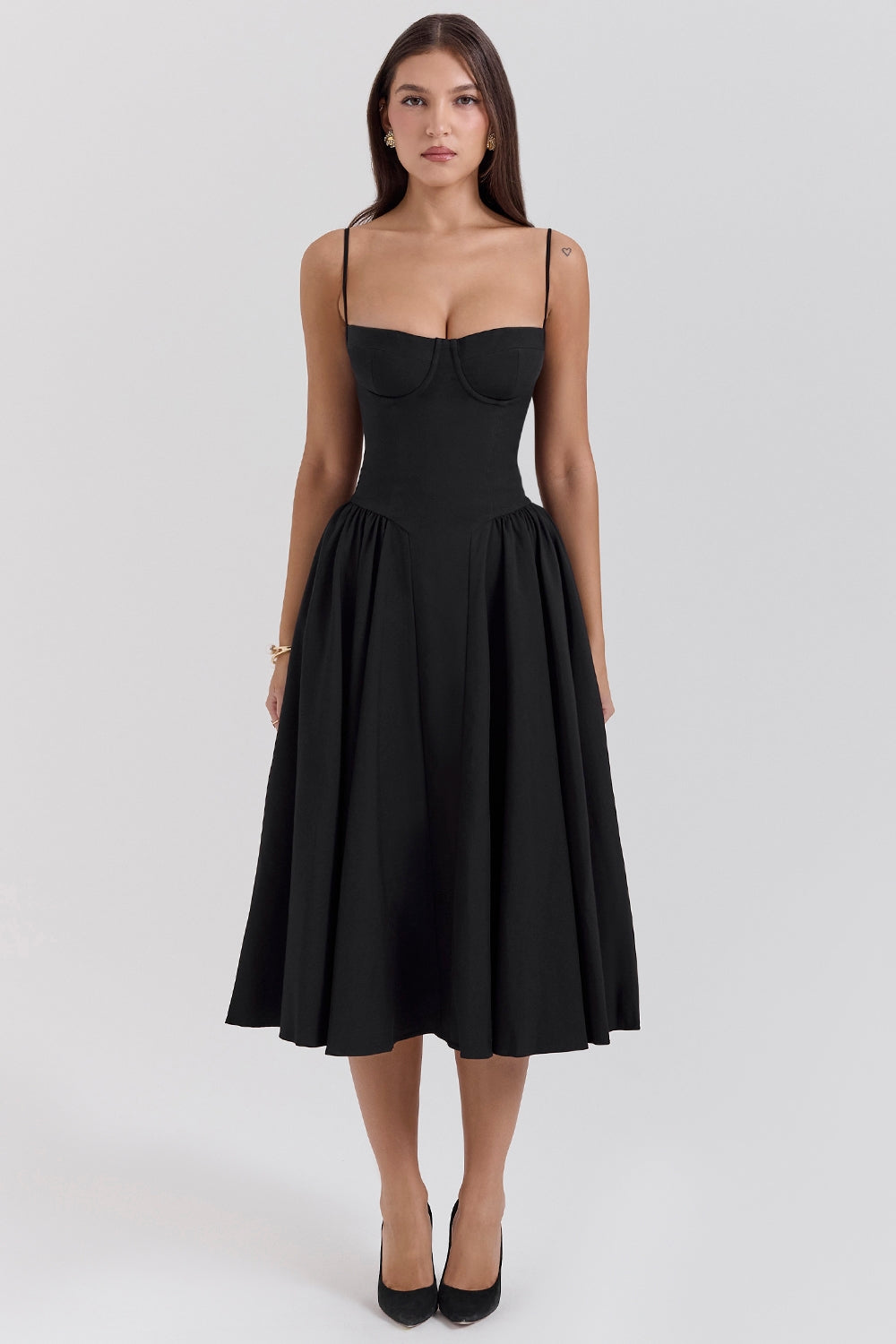 Lilly | Corset Midi Dress