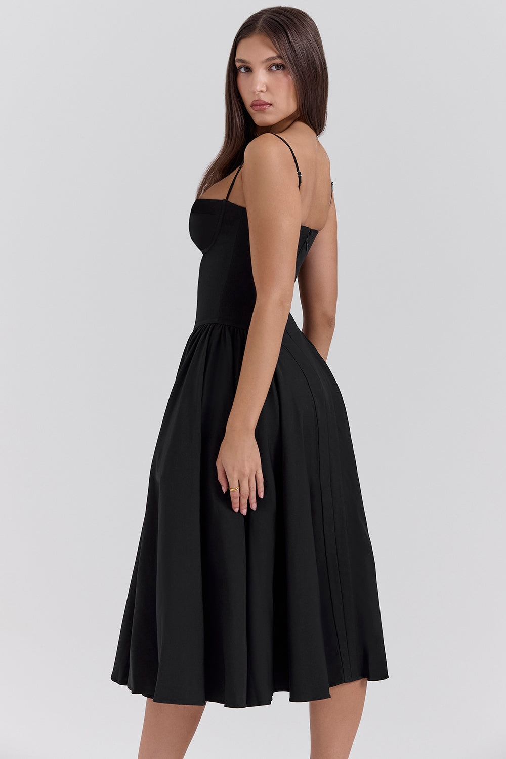 Lilly | Corset Midi Dress