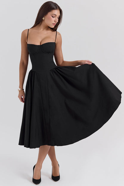 Lilly | Corset Midi Dress