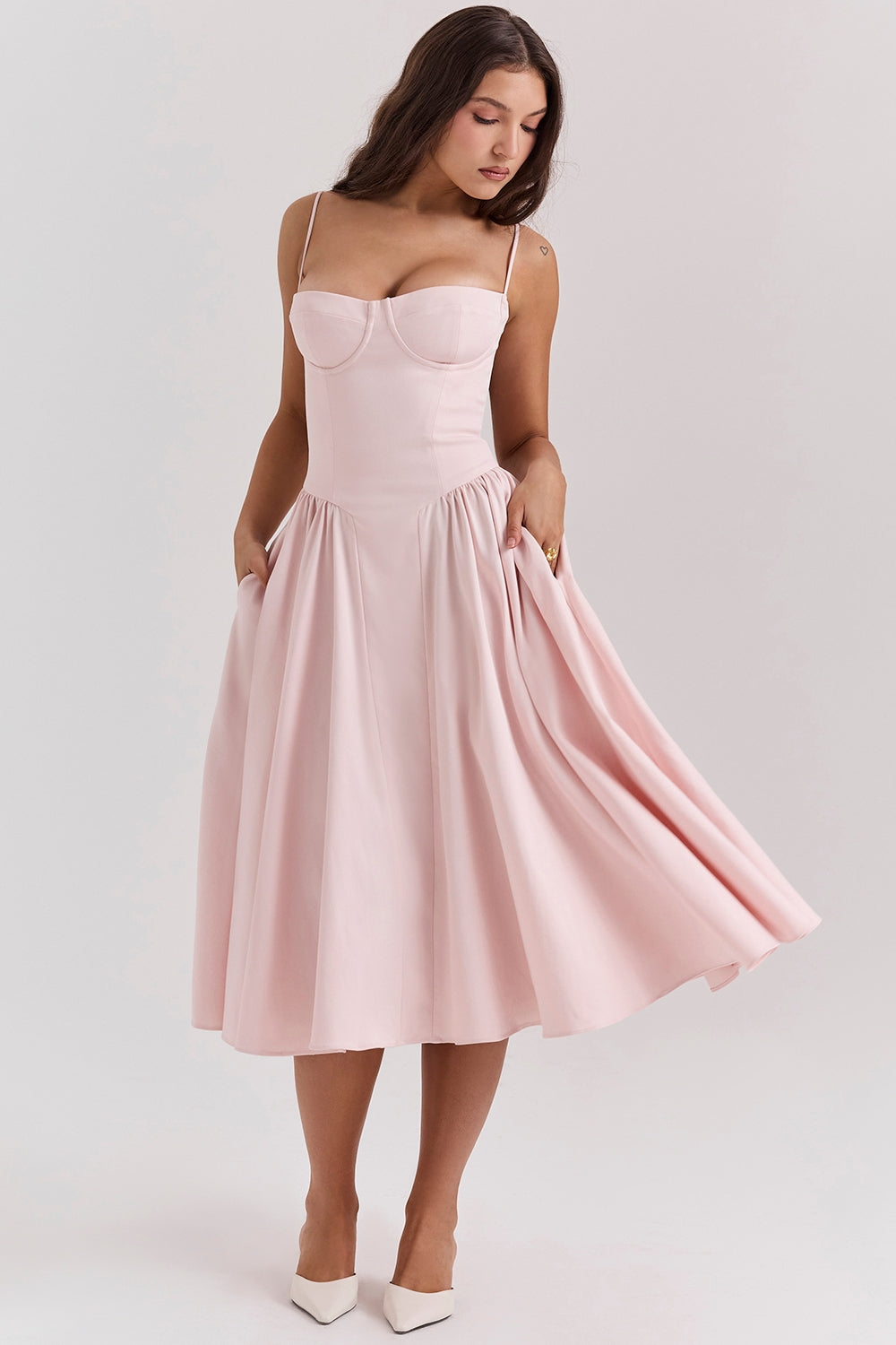 Lilly | Corset Midi Dress