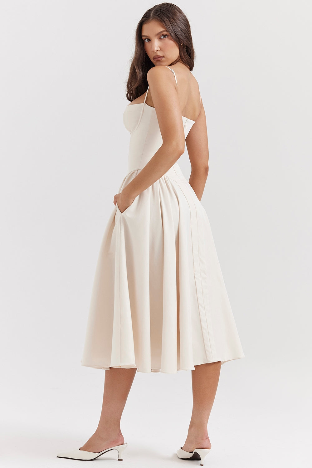 Lilly | Corset Midi Dress